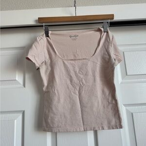Brandy Melville Light Pink Short Sleeve Tee
